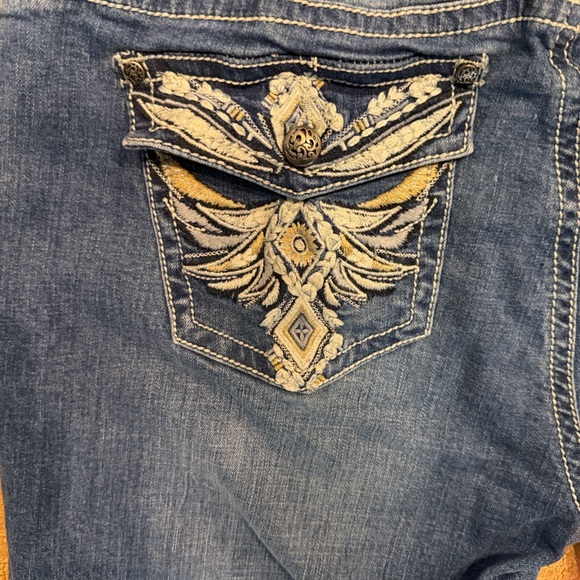 Janie EZ Classic Blue Straight Leg Women's Jeans - Picture 5 of 7